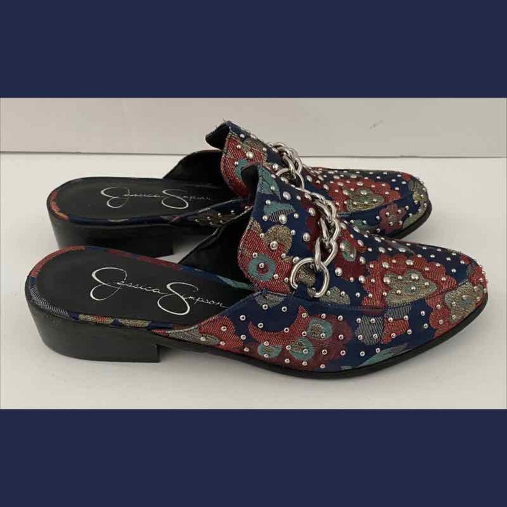 Colorful Studded Mule